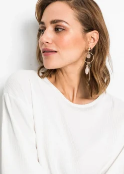 bonprix bonprix Pendientes Dorado claro/crema Online