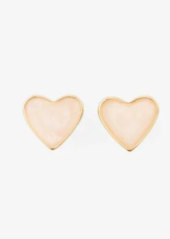 bonprix bonprix Pendientes con forma de corazón oro metálico Hot