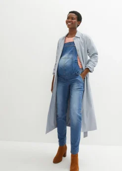 bonprix bonprix Peto premamá, pernera recta azul blanqueado Hot