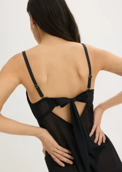bonprix bonprix Picardías sin aros con encaje de corazones Negro Sale