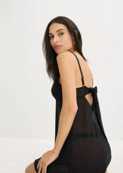 bonprix bonprix Picardías sin aros con encaje de corazones Negro Sale