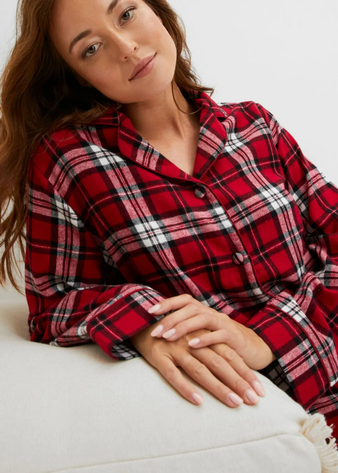 bonprix bonprix Pijama Rojo atardecer de cuadros New