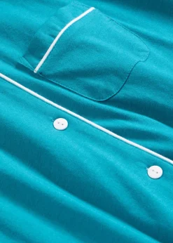 bonprix bonprix Pijama corto con botones Azul laguna Outlet