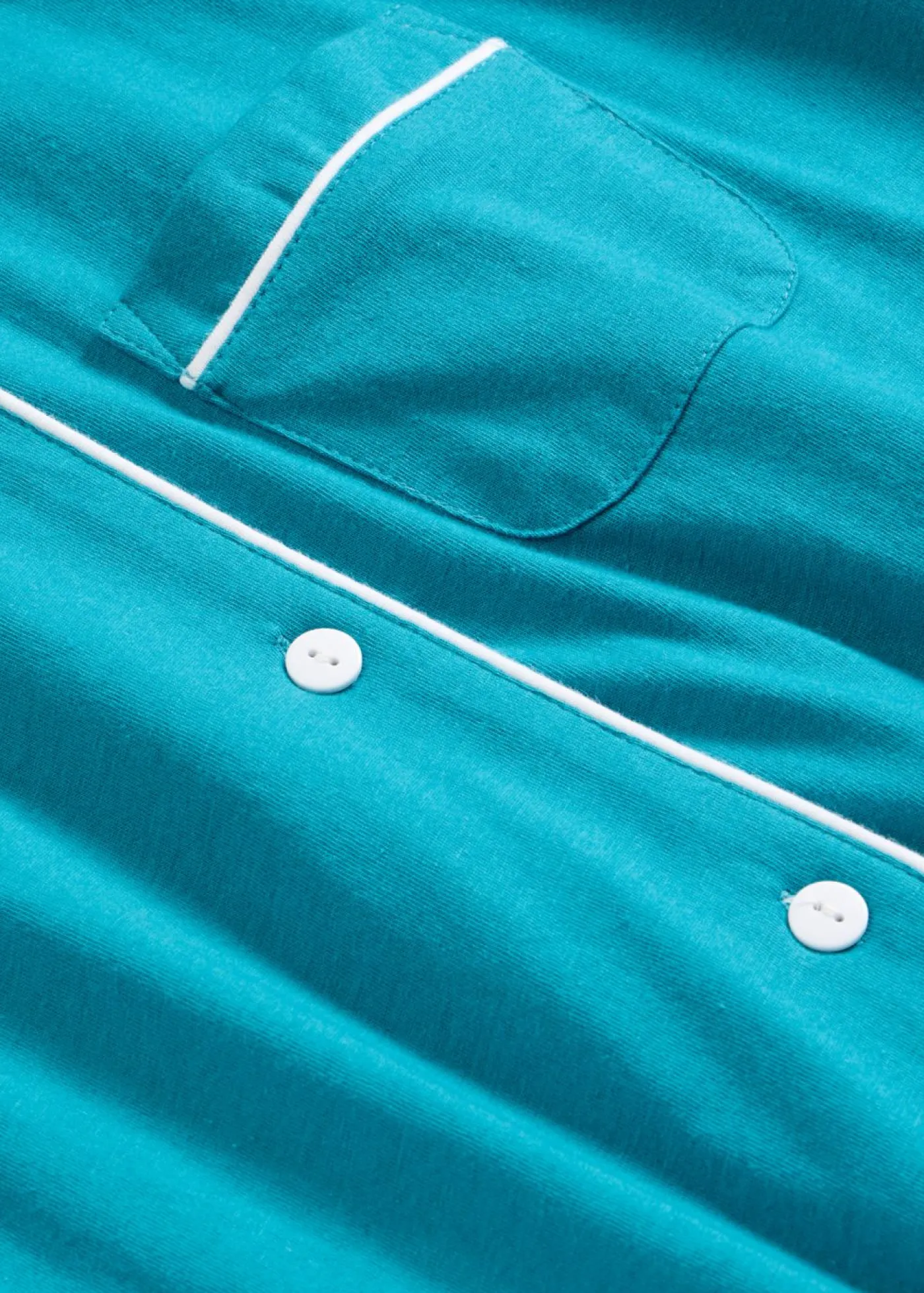 bonprix bonprix Pijama corto con botones Azul laguna Outlet