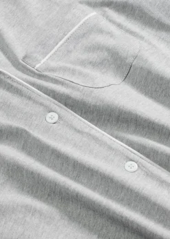 bonprix bonprix Pijama corto con botones Gris claro jaspeado New
