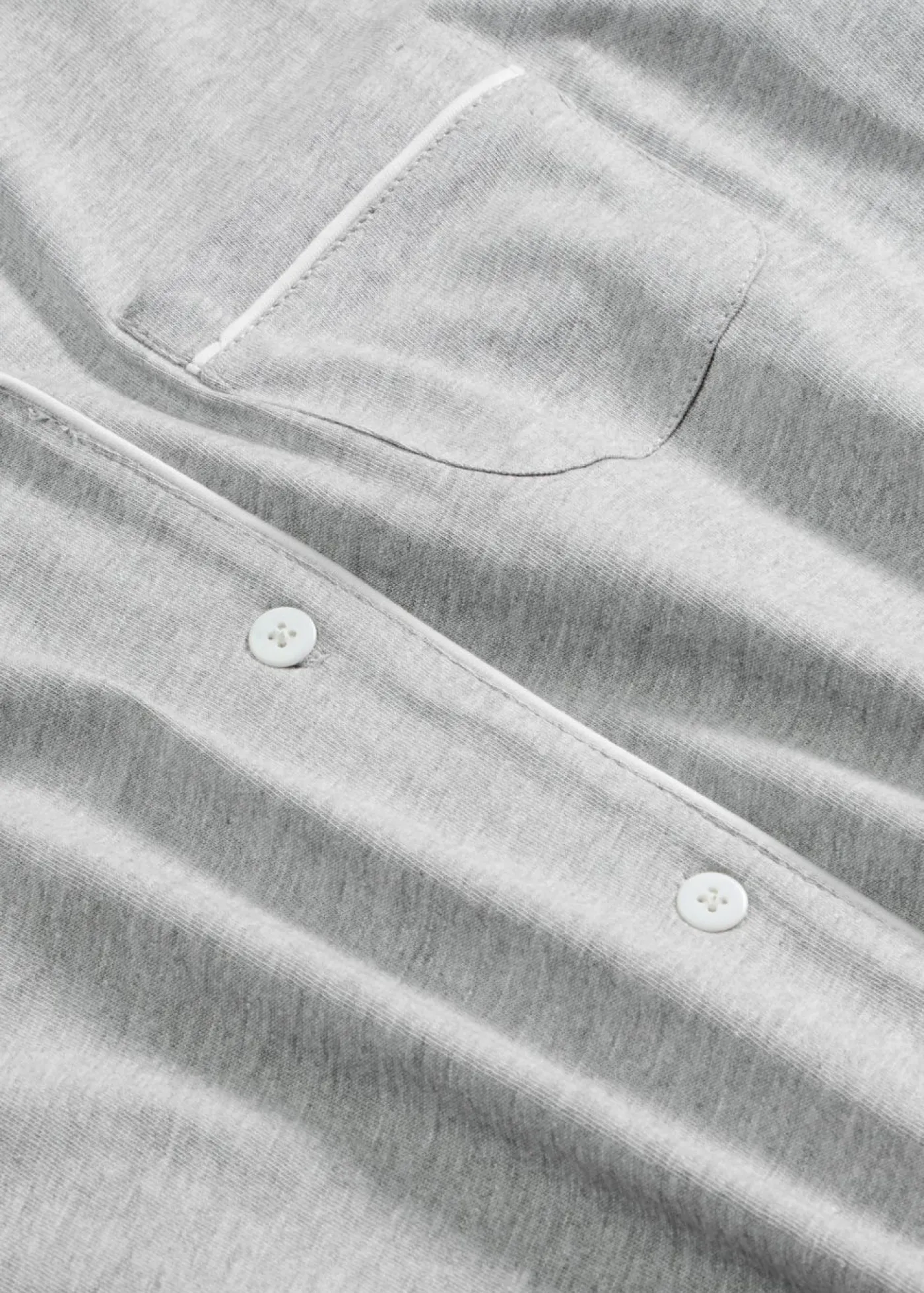 bonprix bonprix Pijama corto con botones Gris claro jaspeado New