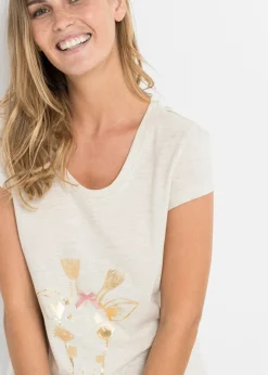 bonprix bonprix Pijama corto estampado Beige estampado Sale