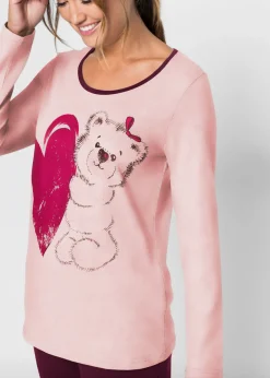 bonprix bonprix Pijama de algodón orgánico rosa viejo