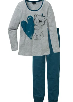 bonprix bonprix Pijama de algodón orgánico Azul petróleo Outlet