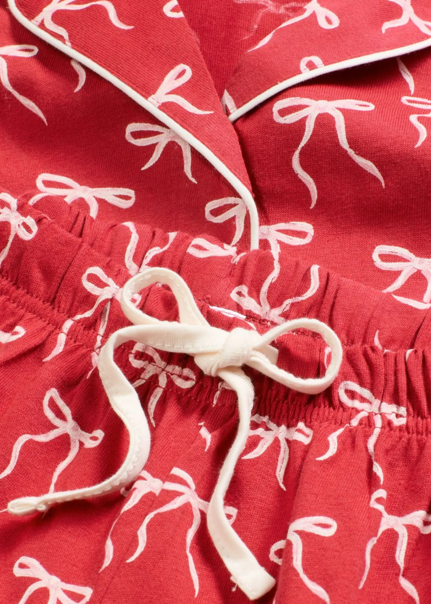 bonprix bonprix Pijama de algodón puro Rojo oscuro estampado Outlet