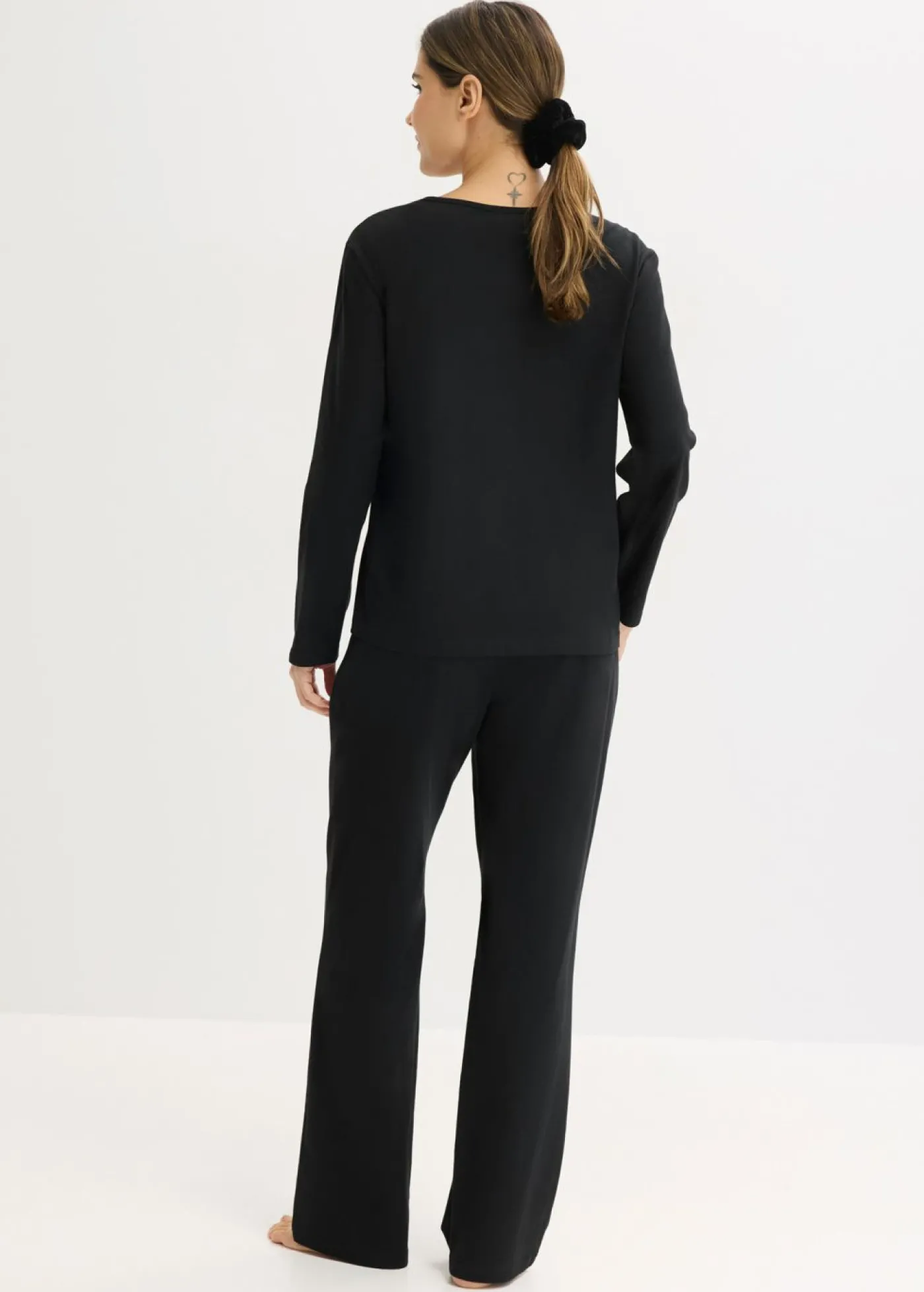 bonprix bonprix Pijama de algodón suave Negro Best