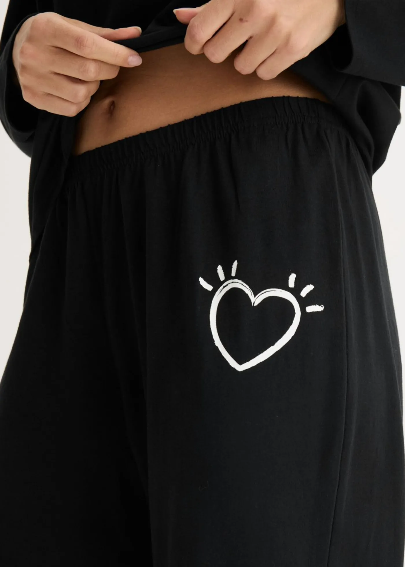 bonprix bonprix Pijama de algodón suave Negro Best