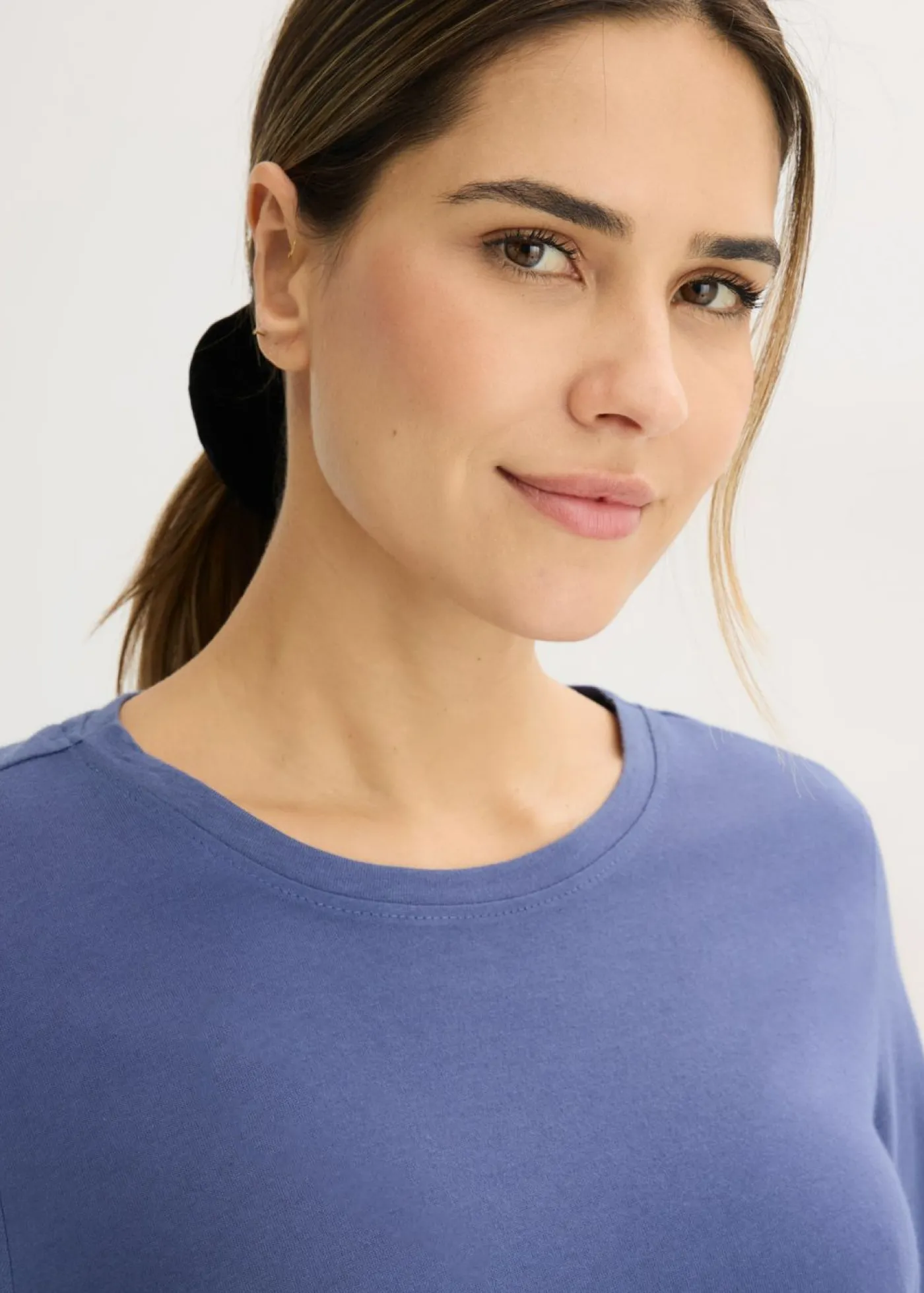 bonprix bonprix Pijama de algodón suave índigo-natural jaspeado Online