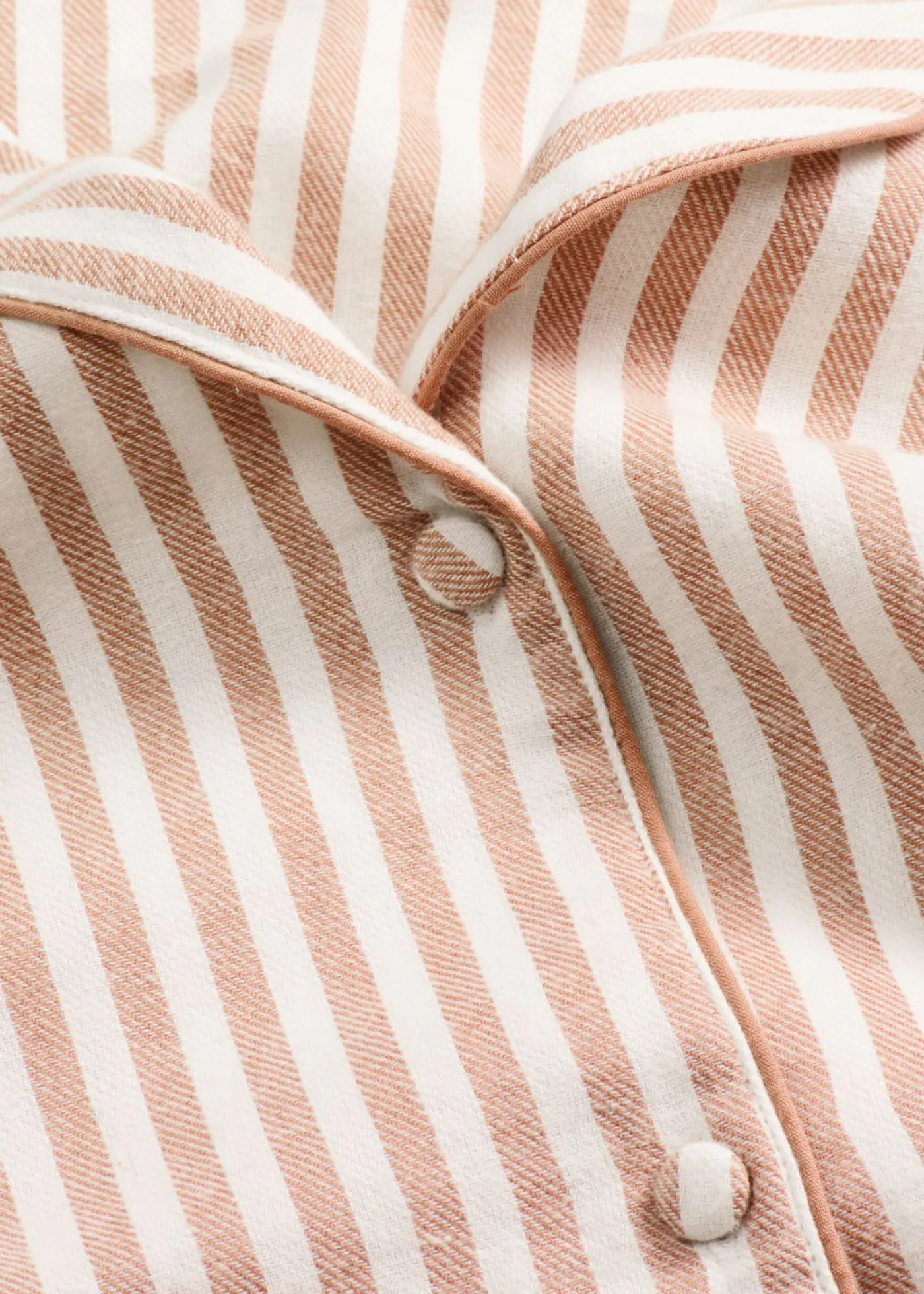 bonprix bonprix Pijama de franela con bolsa regalo Batido de chocolate/blanco lana de rayas Discount