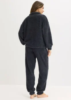bonprix bonprix Pijama de material suave Azul oscuro Outlet
