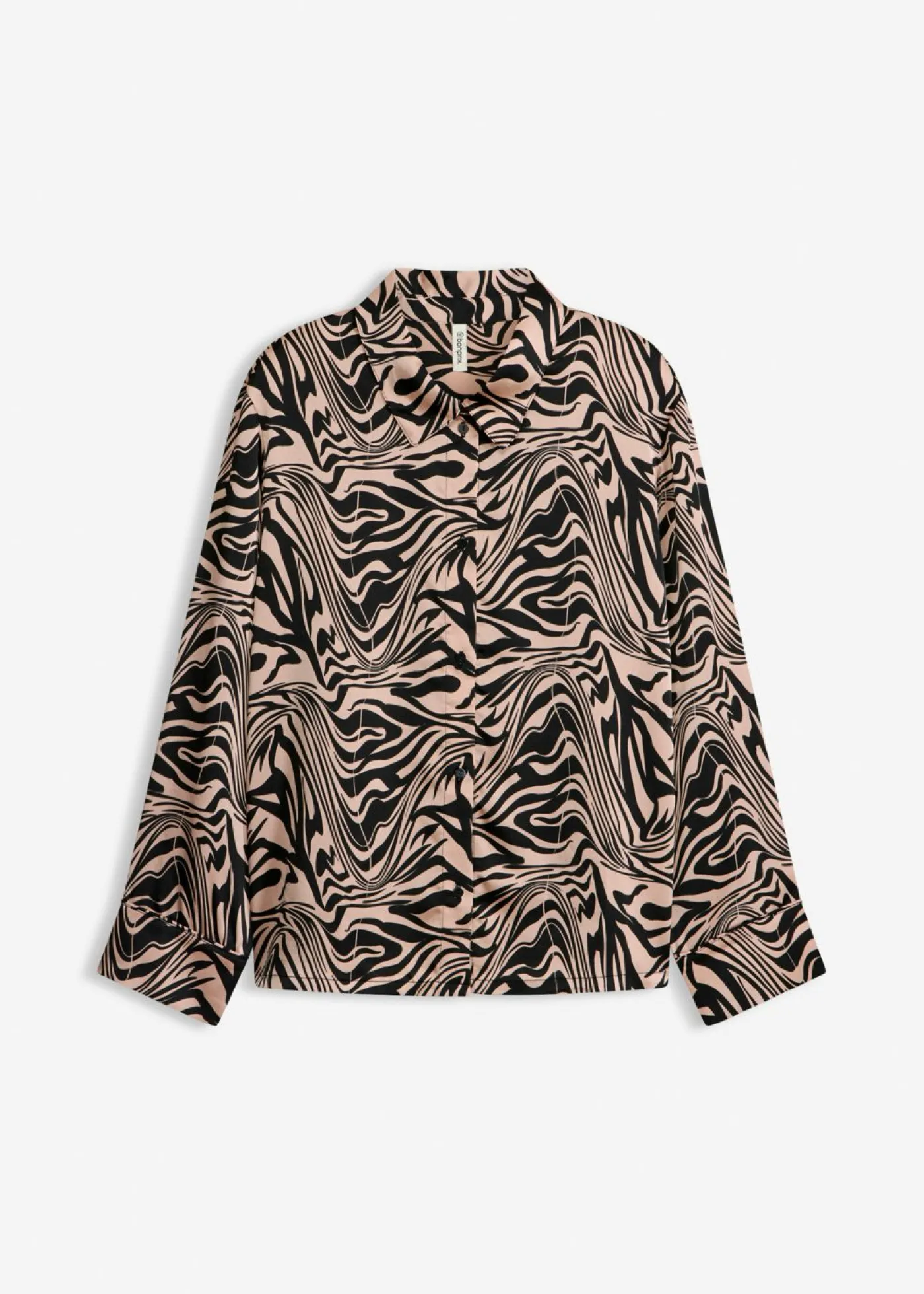 bonprix bonprix Pijama de satén Negro New