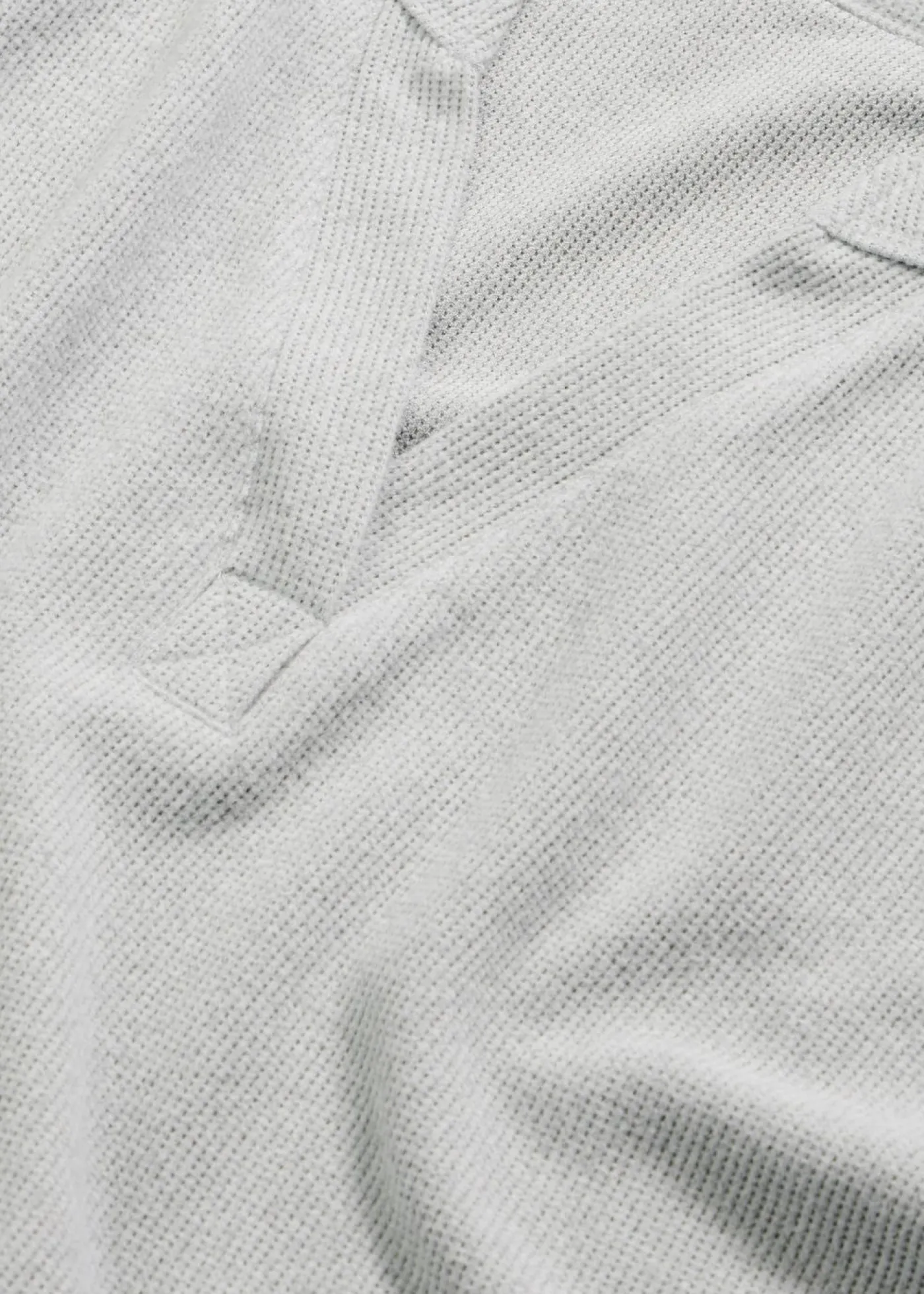 bonprix bonprix Pijama de suave punto gofrado gris claro jaspeado moteado Best