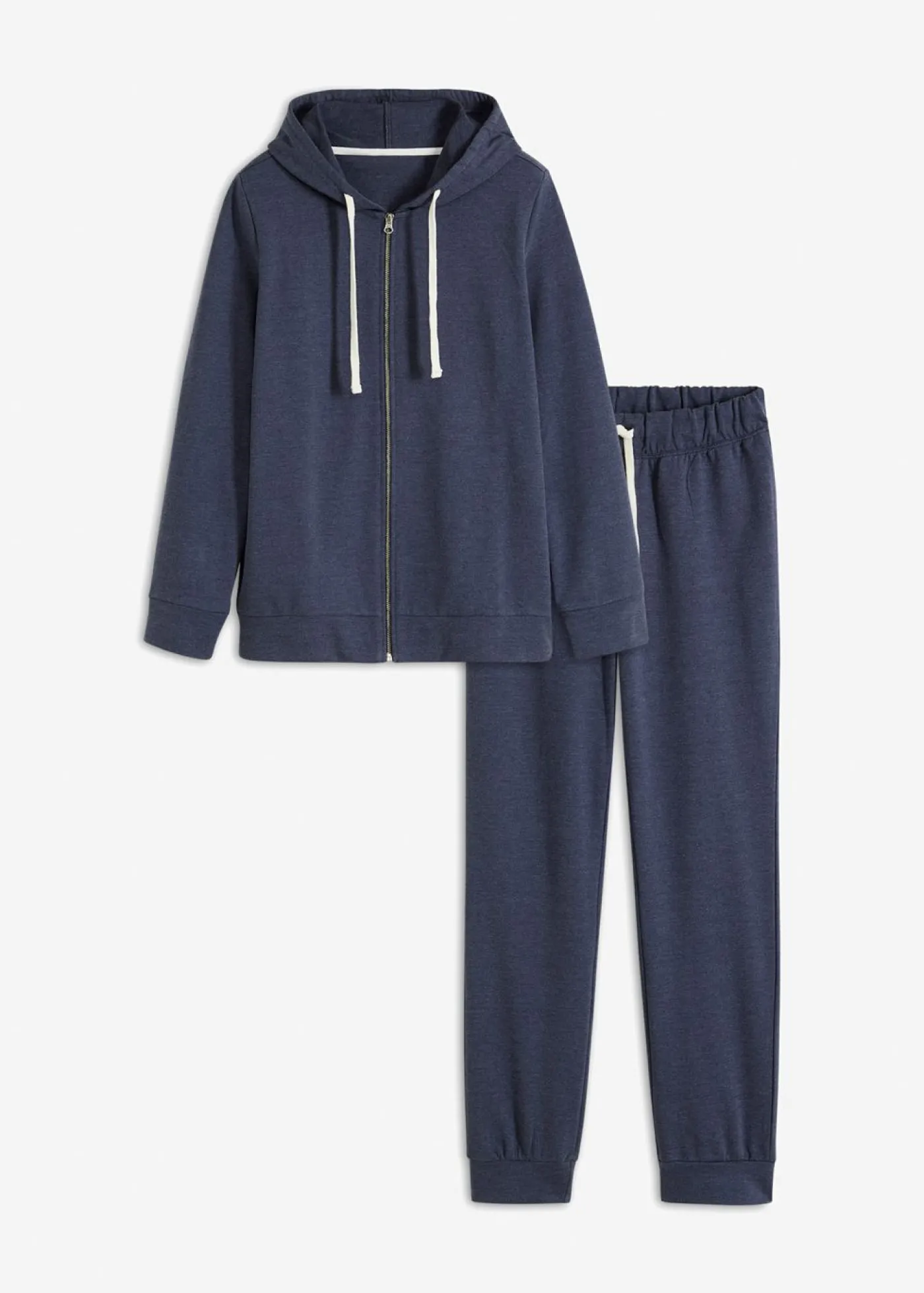 bonprix bonprix Pijama de tejido de sudadera azul marino moteado