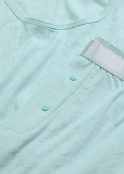bonprix bonprix Pijama ligero con estampado de corazones Turquesa pastel Outlet