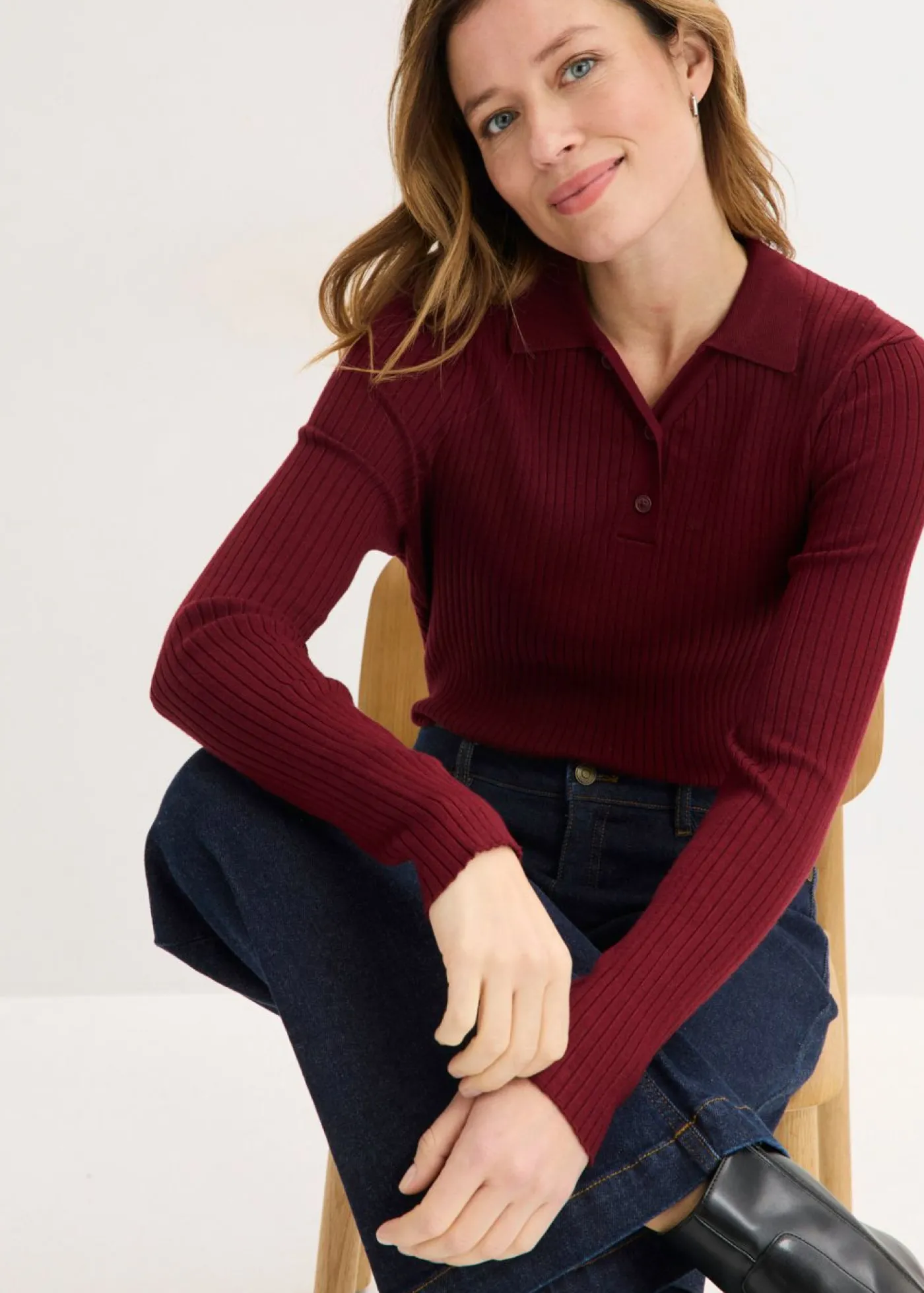 bonprix bonprix Polo Rojo rubí Clearance