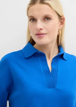 bonprix bonprix Polo de algodón orgánico puro Azul ártico Discount