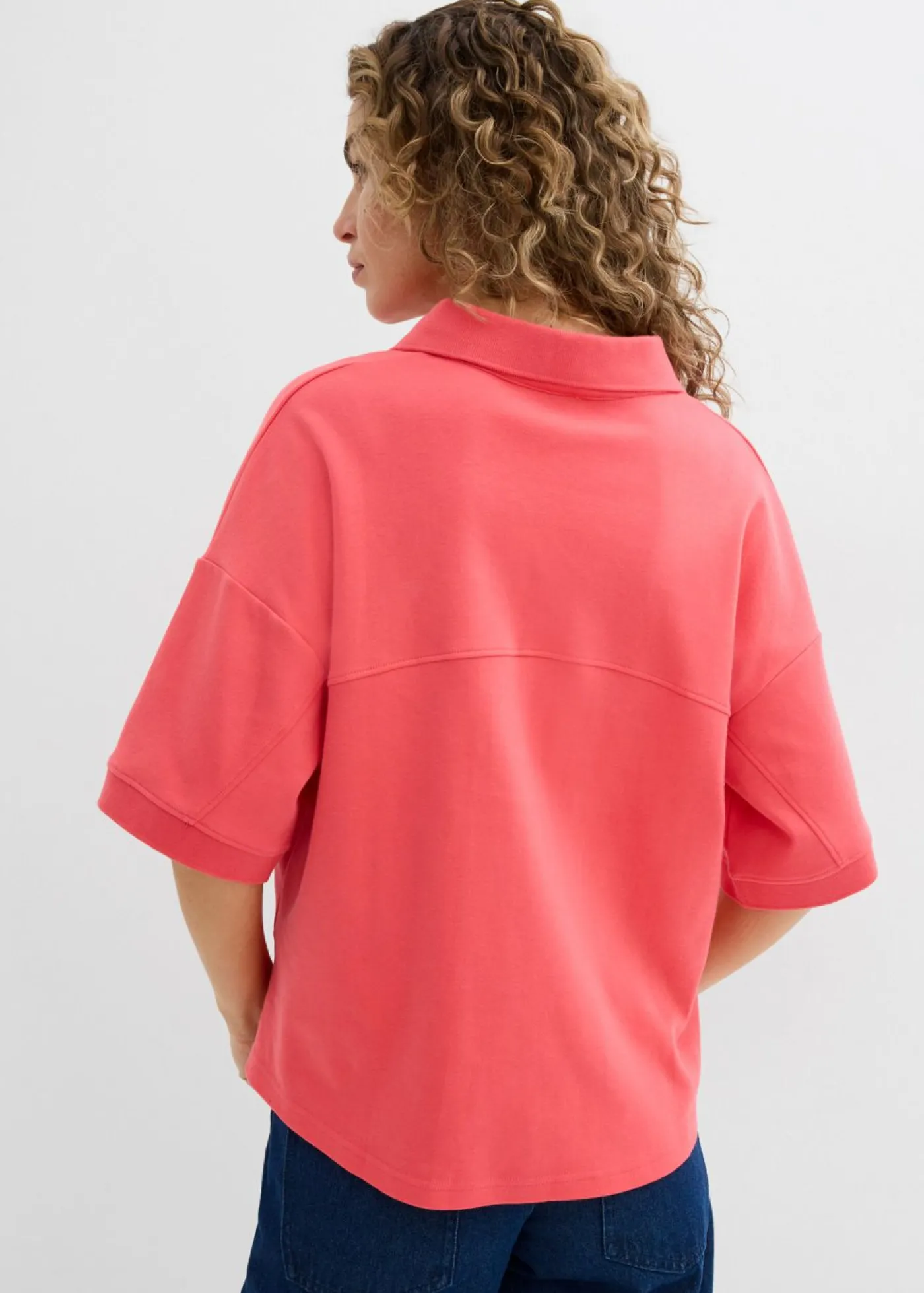 bonprix bonprix Polo de algodón orgánico puro rosa paraíso Sale