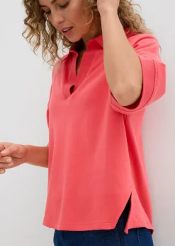 bonprix bonprix Polo de algodón orgánico puro rosa paraíso Sale