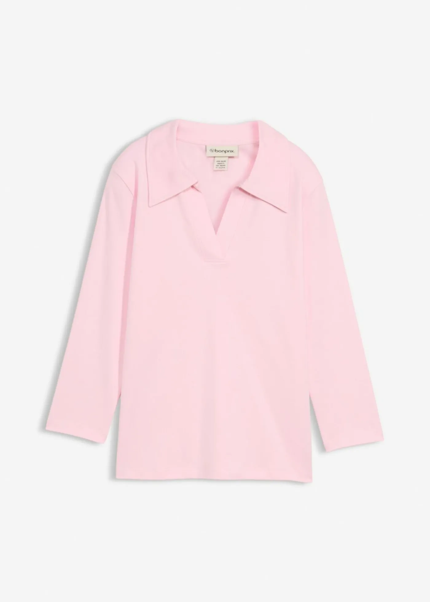 bonprix bonprix Polo de algodón orgánico puro rosa cristal Discount