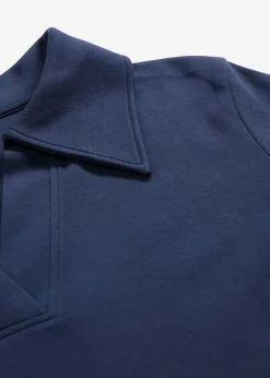 bonprix bonprix Polo de algodón orgánico puro Azul marino Online