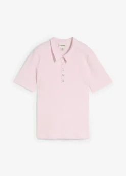 bonprix bonprix Polo de mezcla de viscosa Lila empolvado Sale