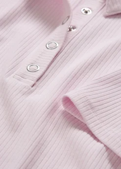 bonprix bonprix Polo de mezcla de viscosa Lila empolvado Sale