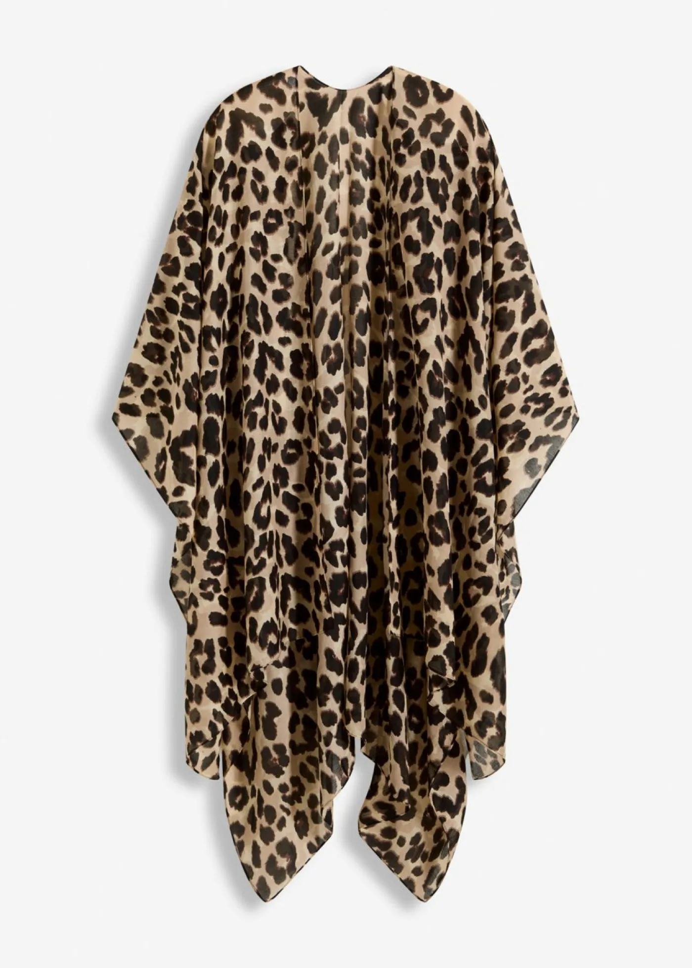 bonprix bonprix Poncho estampado leo negro-marrón Discount