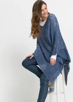 bonprix bonprix Poncho Azul vaquero New