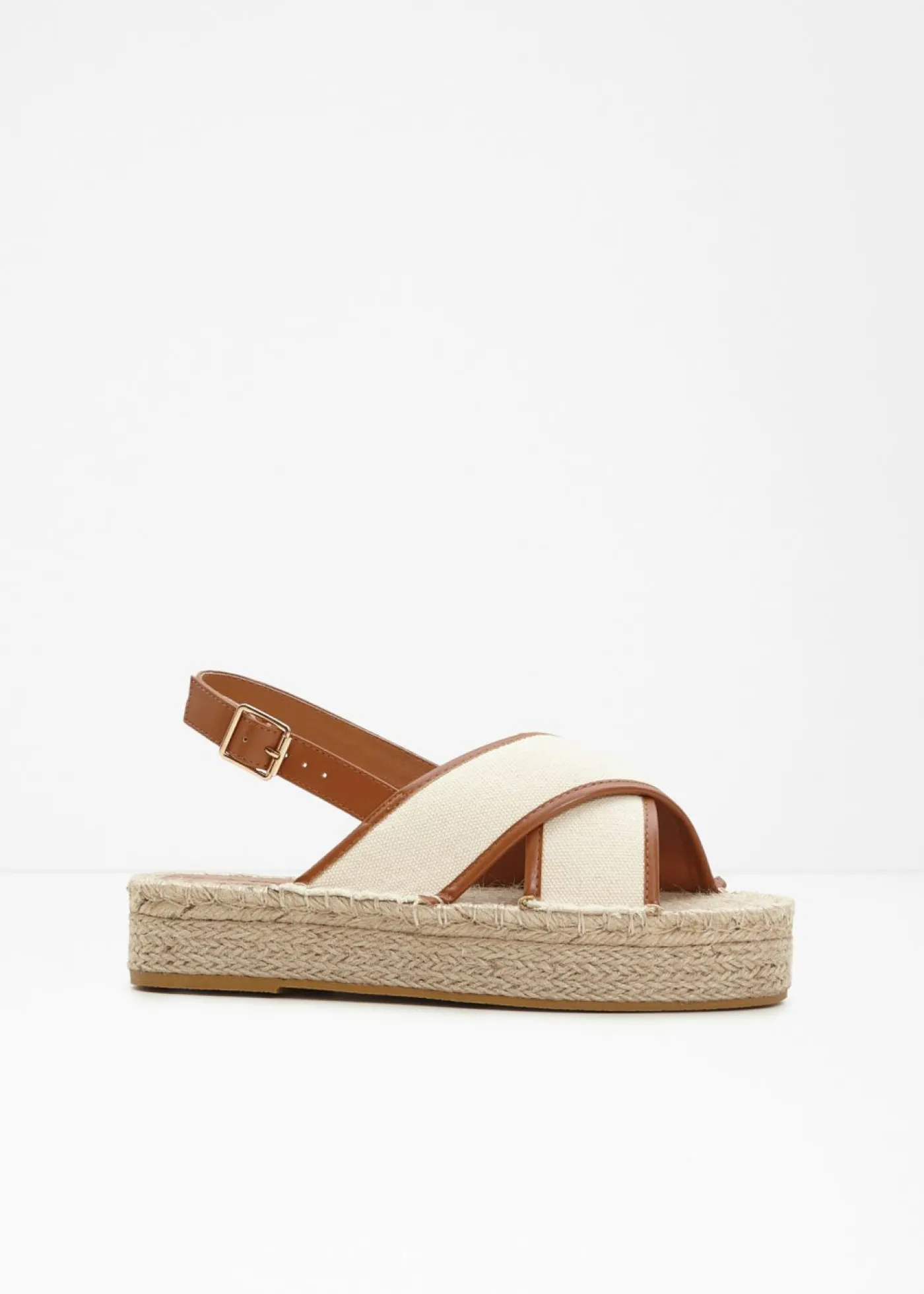 bonprix bonprix Sandalias con plataforma crudo/bronceado Clearance