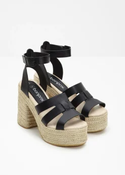 bonprix bonprix Sandalias con plataforma Negro Outlet
