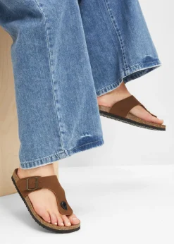 bonprix bonprix Sandalias de dedo marrón