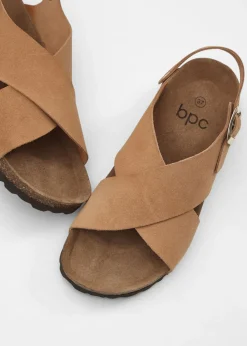 bonprix bonprix Sandalias de piel Camel Sale