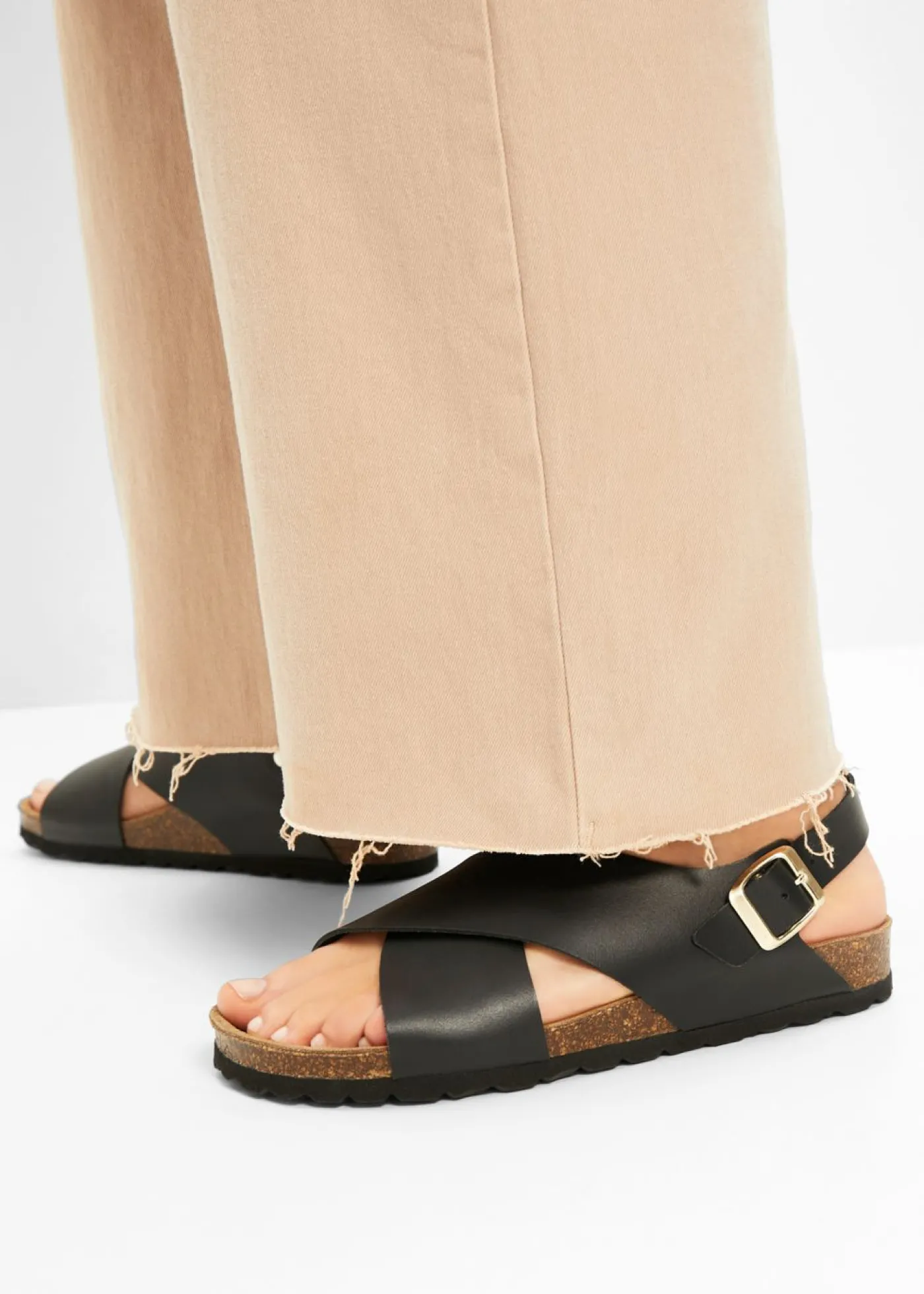 bonprix bonprix Sandalias de piel Negro Online