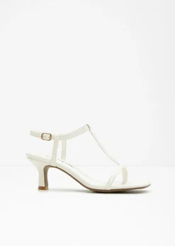 bonprix bonprix Sandalias de tiras Blanco-crema Discount