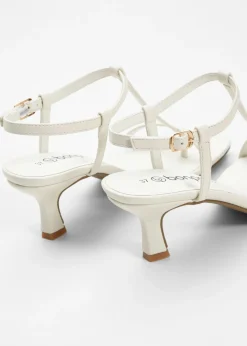 bonprix bonprix Sandalias de tiras Blanco-crema Discount