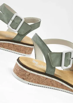 bonprix Rieker Sandalias Rieker Verde-blanco Outlet