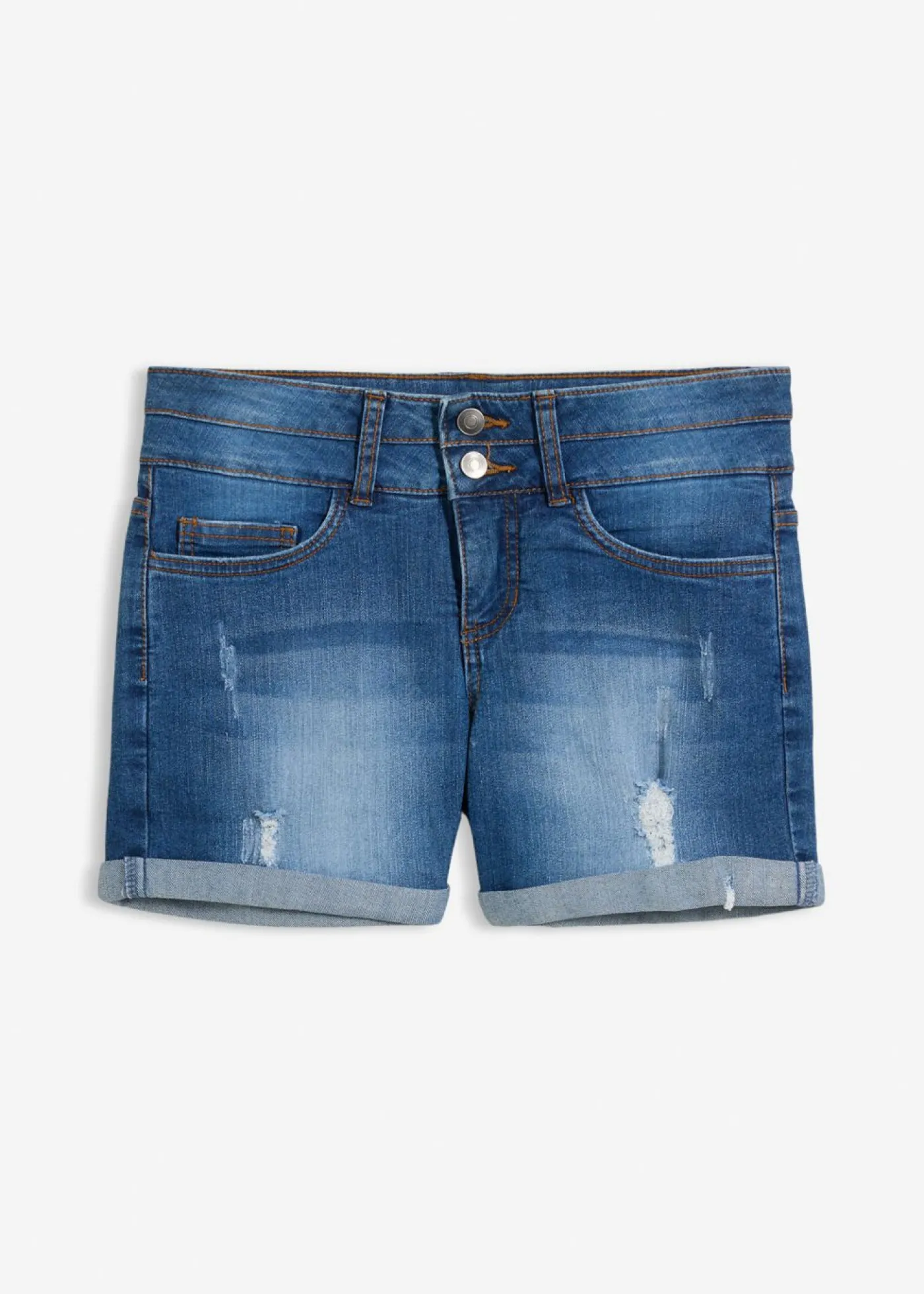 bonprix bonprix Shorts vaqueros, mid waist Denim Outlet