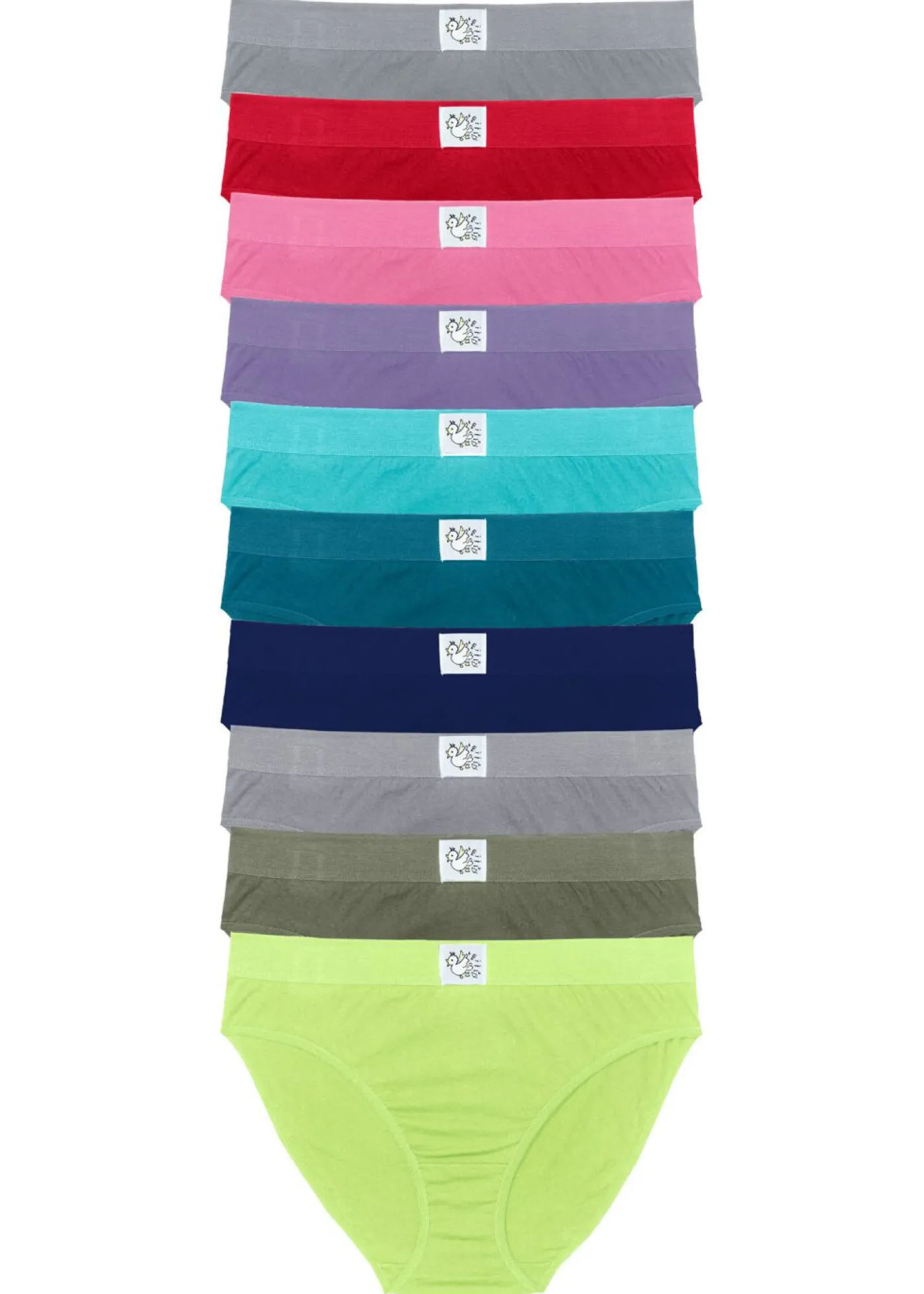 bonprix bonprix Slip (10 unidades) Varios colores + gris claro jaspeado Hot
