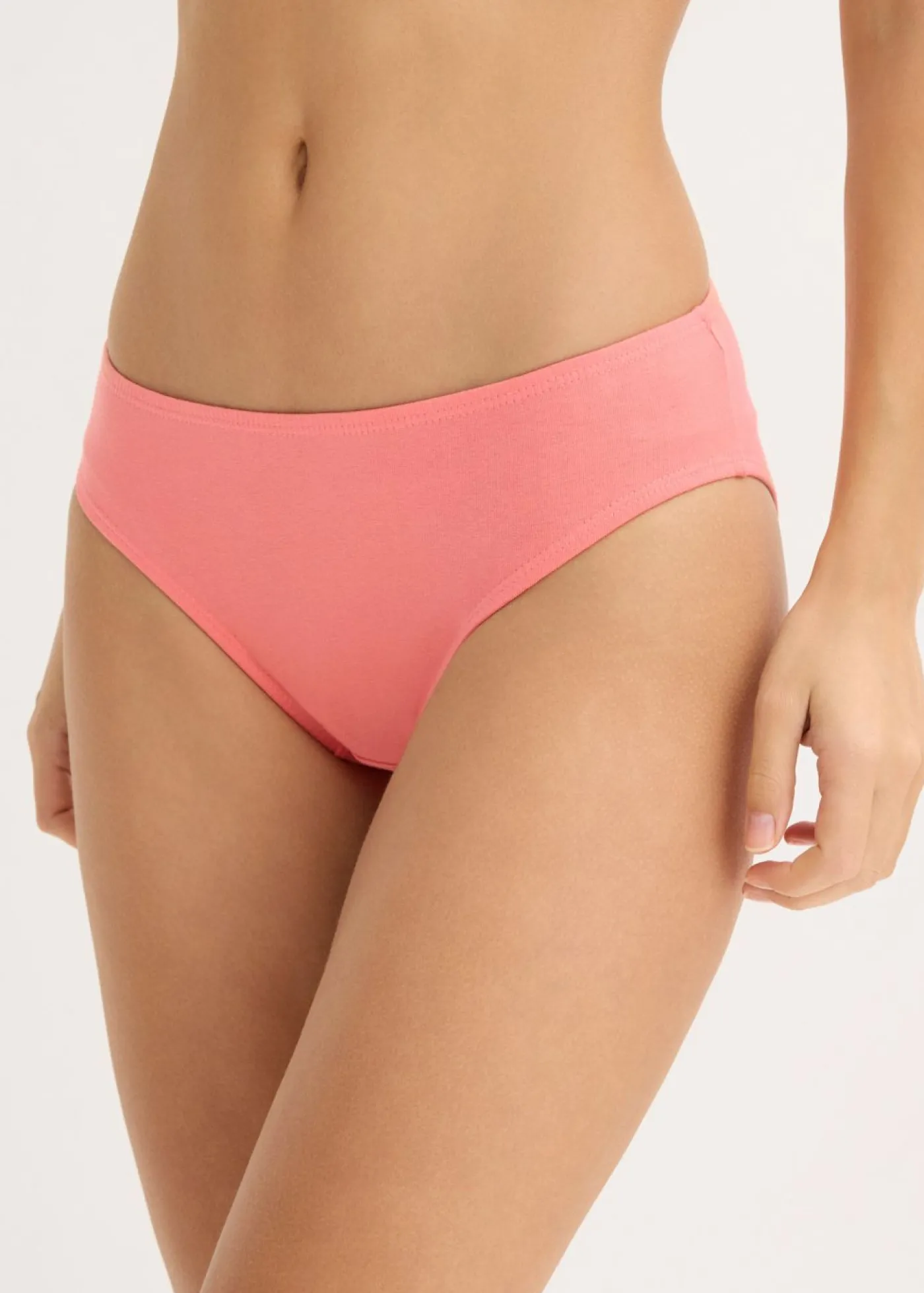 bonprix bonprix Slip (10 unidades) negro-rosa coral-gris claro jaspeado-rojo salsa-blanco Clearance