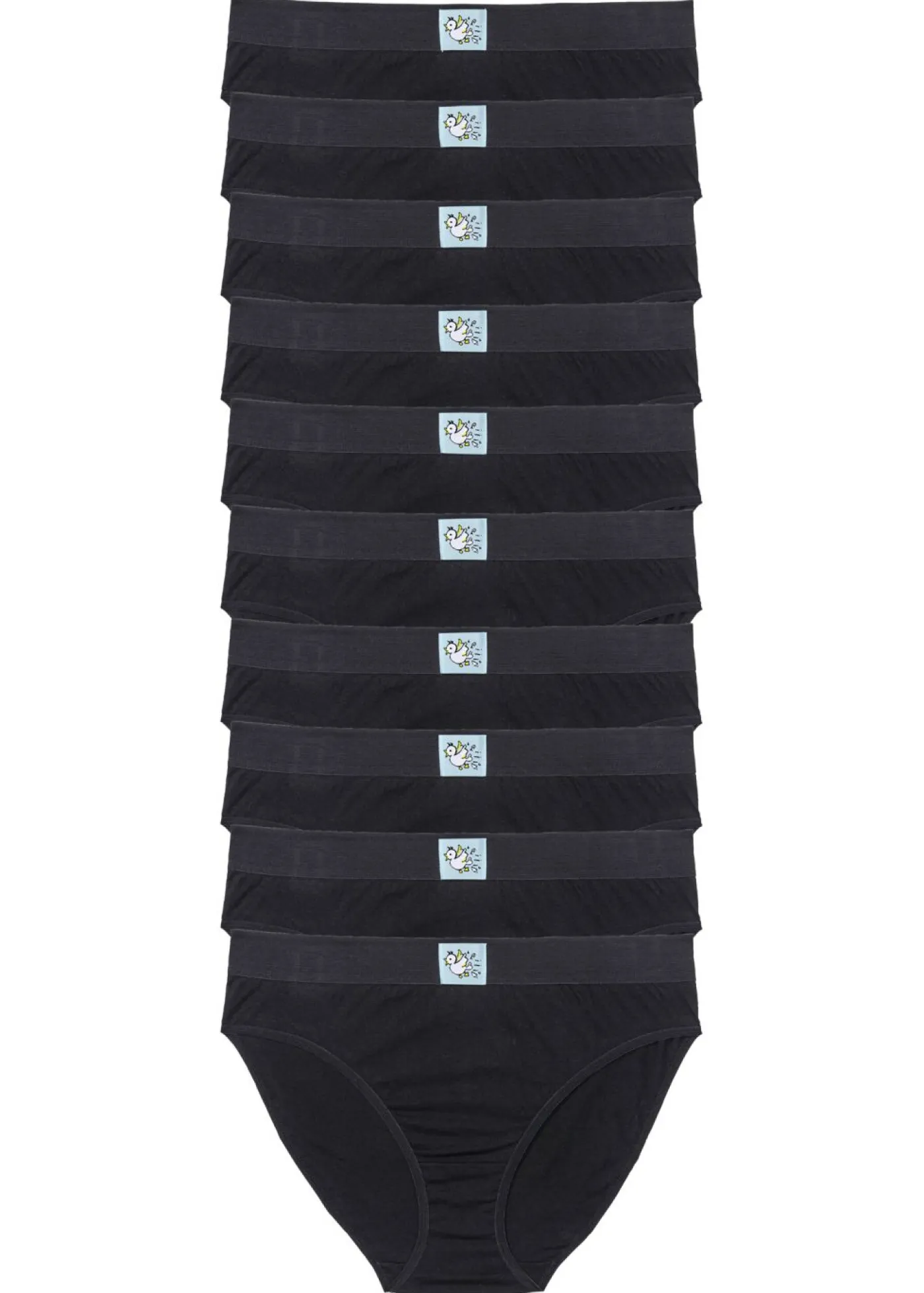 bonprix bonprix Slip (10 unidades) Negro Hot