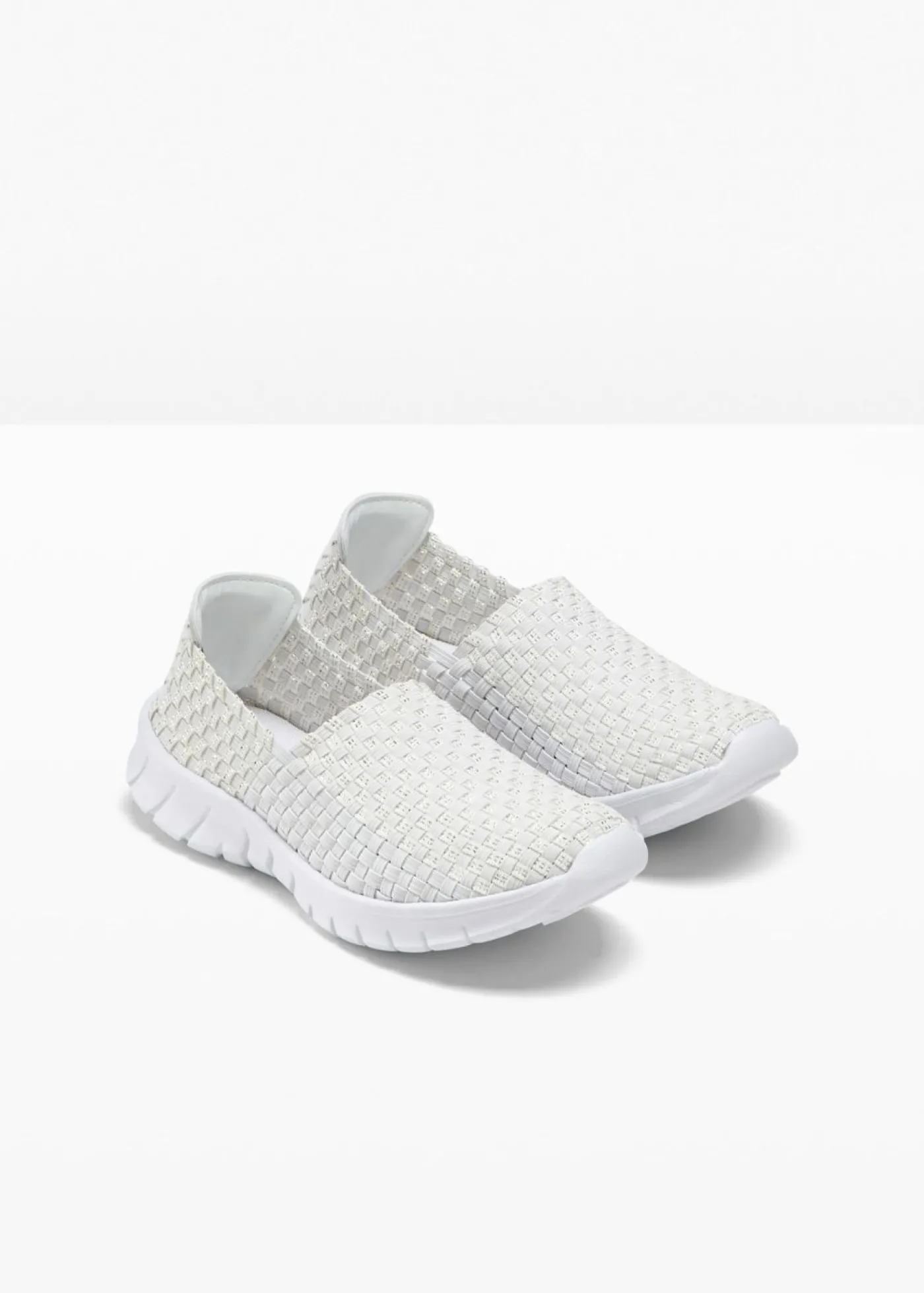bonprix bonprix Slippers cómodos con suela flexible Blanco Outlet