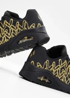 bonprix Skechers Sneakers bajos Negro-oro
