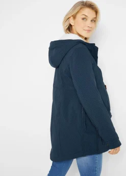 bonprix bonprix Suave chaqueta premamá/de porteo 3 en 1 Azul marino de lunares Clearance