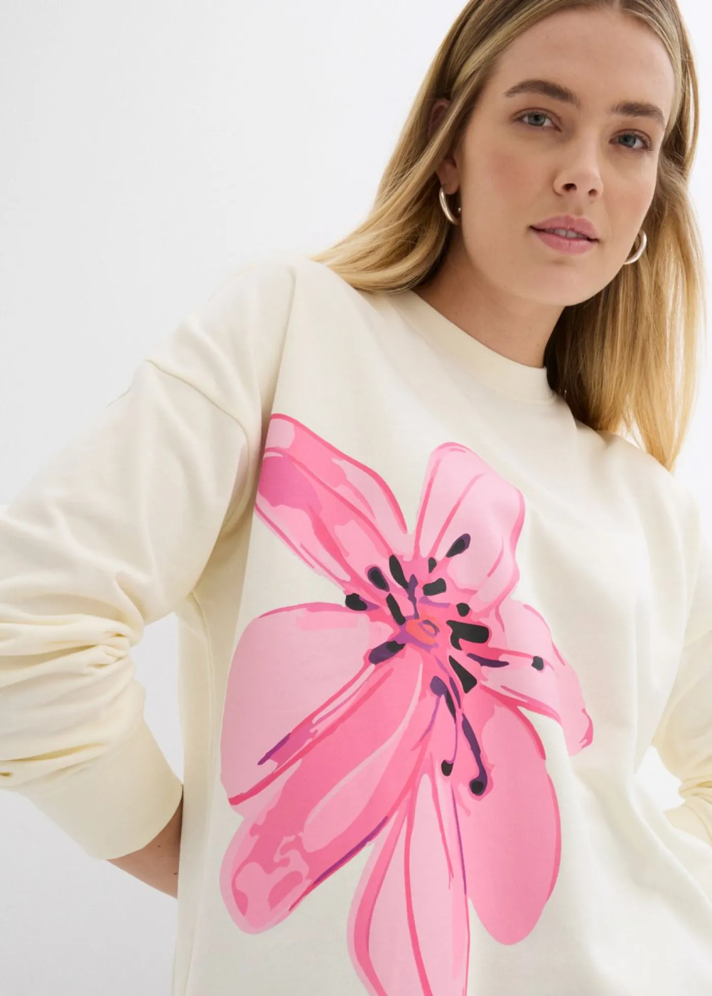 bonprix bonprix Sudadera Blanco-crema New
