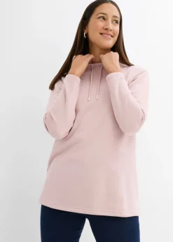 bonprix bonprix Sudadera con abertura Rosa mate Outlet